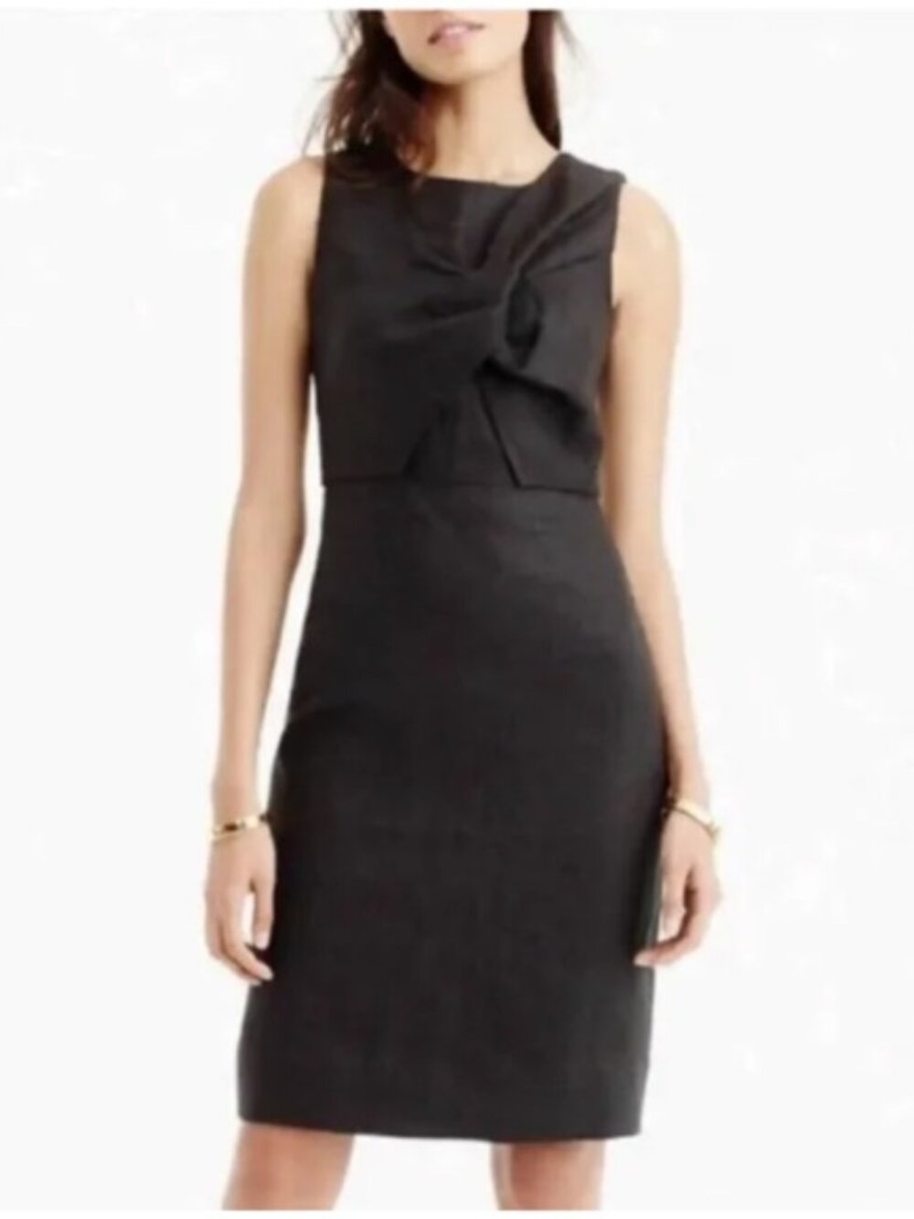 Effortless Elegance – J.CREW Black Linen Shift Dress
